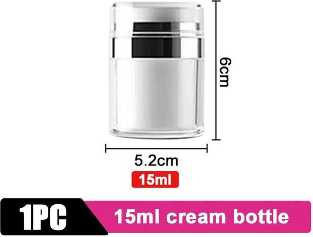 jinmeige Airless-Pumpsystem Kosmetikbehälter, weiß, nachfüllbar - Bild 1