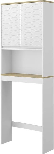 Vicco Toilettenschrank Livia Weiß für das Badezimmer B/H: 60 x 163 cm - Bild 1