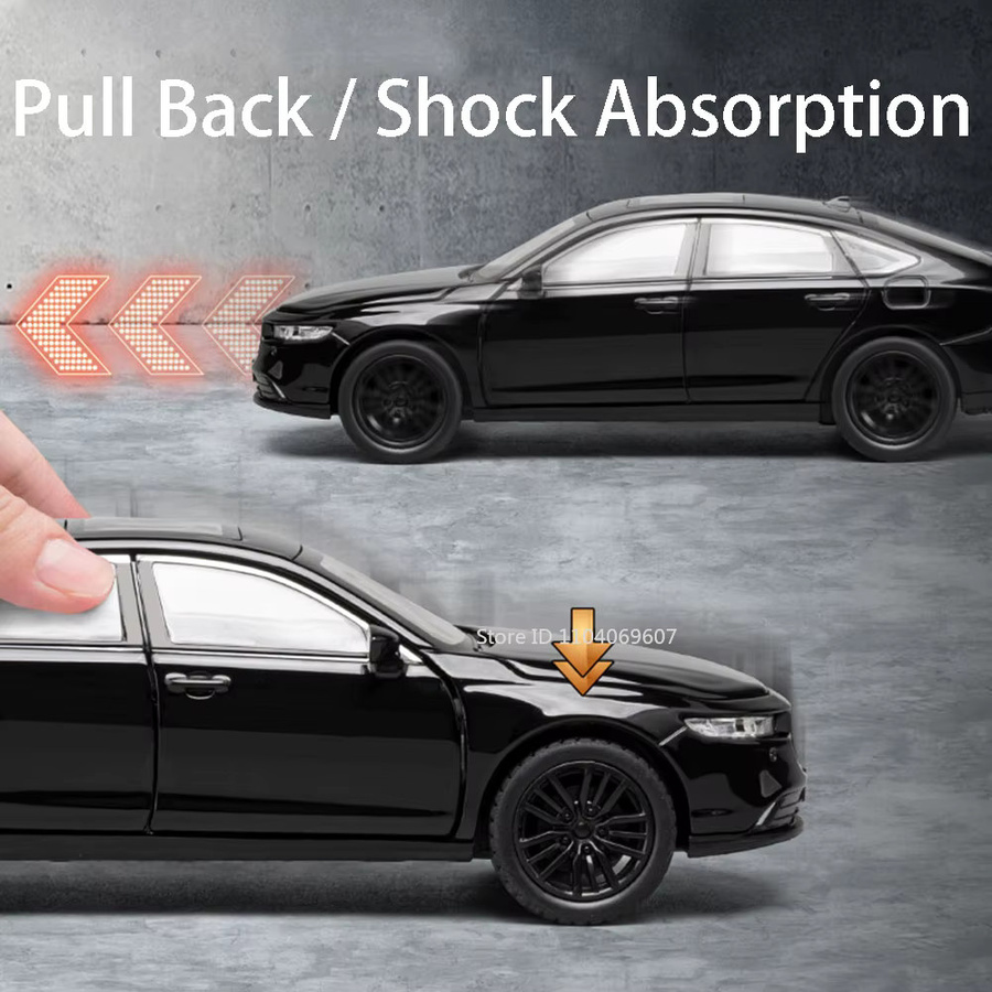 MAKEDA Honda Accord X3M Spielzeugmodellauto, 1:32, Metalldruckguss, mit Licht und Sound - Bild 4