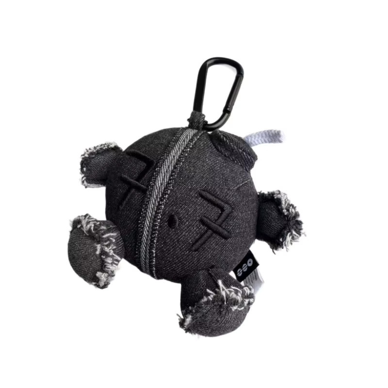 BTS Bandai Arirang Schlüsselanhänger, schwarze Denim-Plüschpuppe - Bild 2
