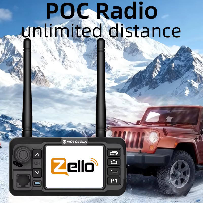 Motorola Mini POC Netzwerk Auto Walkie-Talkie mit Touchscreen, GPS und 4G LTE in Schwarz - Bild 2