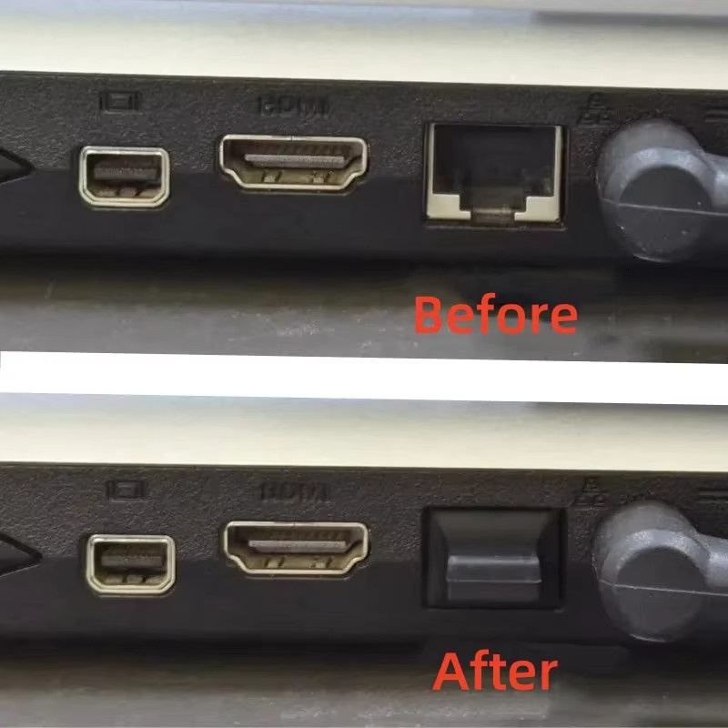Silikon Staubschutz Kappe für RJ45 Ethernet LAN Anschlüsse, transparent - Bild 5