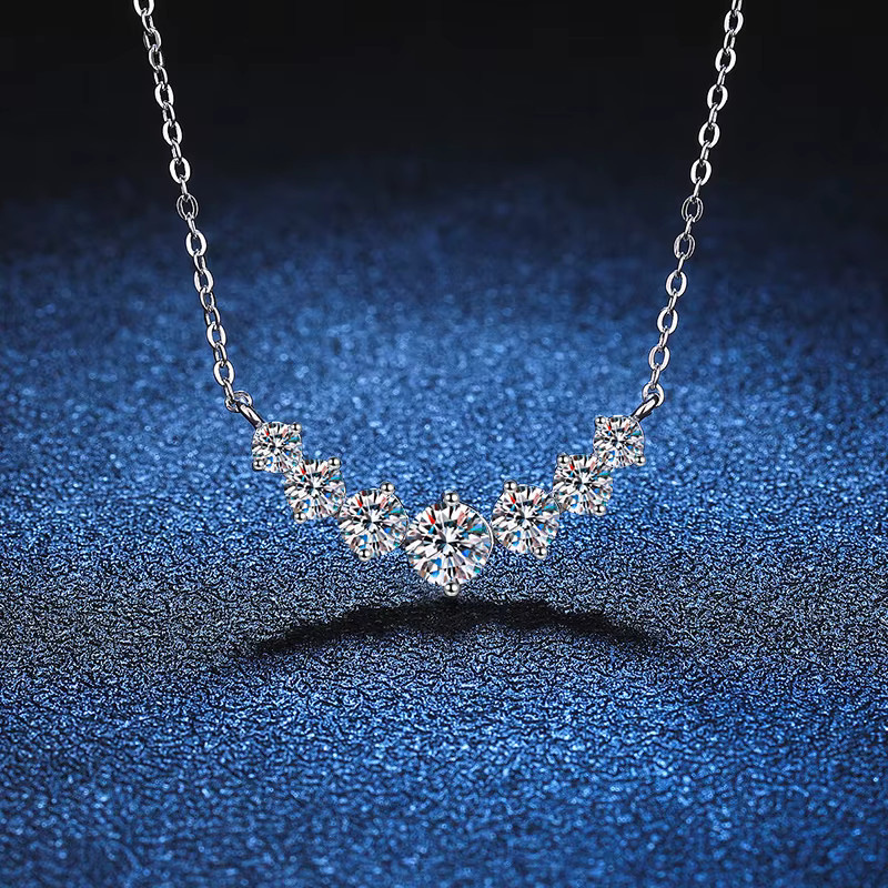 Joyce jelly Halskette, Moissanite, 925 Silber, Damen - Bild 3