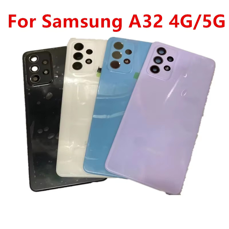Samsung Galaxy A32 5G 4G Ersatzgehäuse aus Kunststoff inklusive Kameralinse in Purple und Multicolour - Bild 1