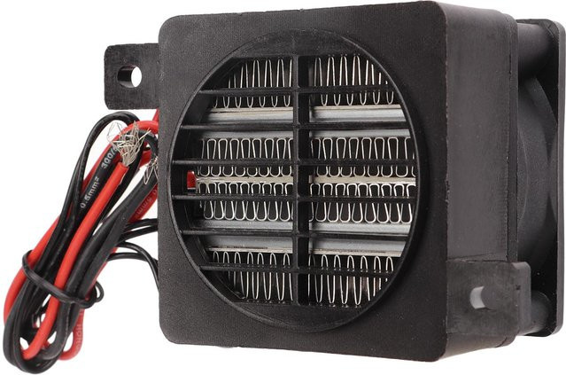 PTC Keramik-Lufterhitzer mit Thermostat 150W in Grau und Schwarz - Bild 1