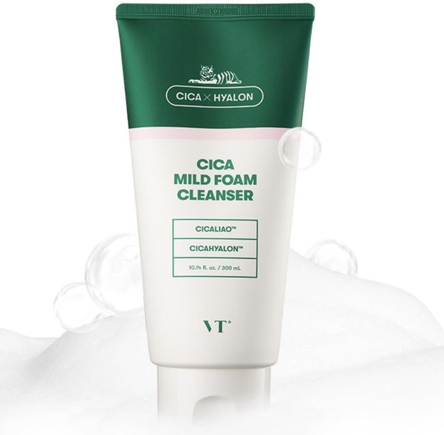 VT cosmetics VT CICA Milder Schaumreiniger, 300 ml, mit Hyaluronsäure - Bild 1