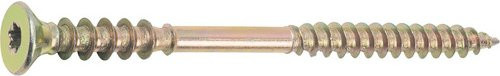 GECCO Justierschrauben TX in Gold, 150 Stück, Durchmesser: 6 mm, Länge: 90 mm - Bild 1