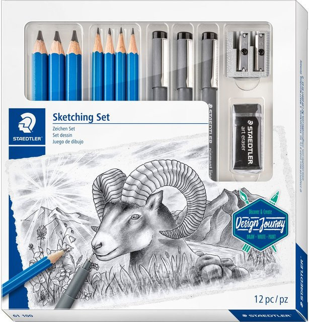 STAEDTLER Sketching-Set für Professionals mit Graphit-Stiften - Bild 1
