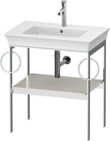 Duravit Waschtisch-Konsole White Tulip in Weiß, bodenstehend, B: 68,4 cm, T: 45 cm, H: 76 cm - Bild 1