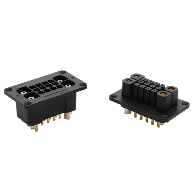 YUENHOANG 2 Paar Controller-Stecker Set mit 4 und 12-poligen Anschlüssen, 90 A Hochstrom-Stromanschluss mit Anti-Reverse-Schutz in Schwarz für RC-Modelle - Bild 3