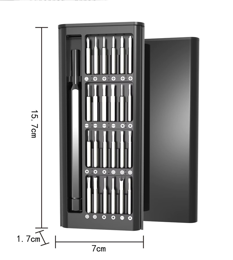 AILEHKUO Magnetischer 25-in-1 Schraubendreher-Satz mit Bits für Präzisionsarbeiten an Elektronik, Computer und Smartphone - Bild 6