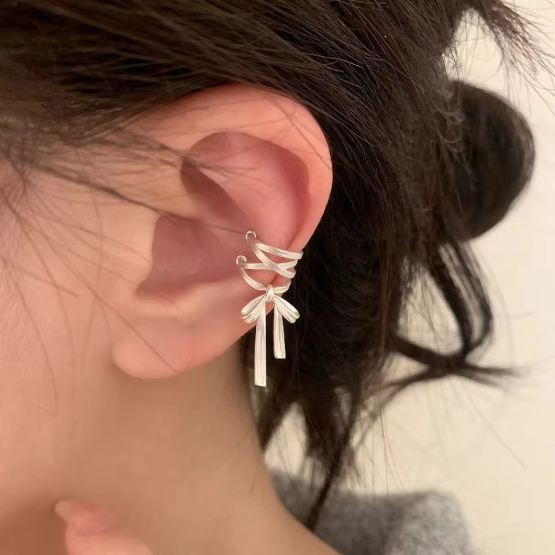 Lakecrystal Clip Ohrringe Manschette, 925 Silber, Damen - Bild 5