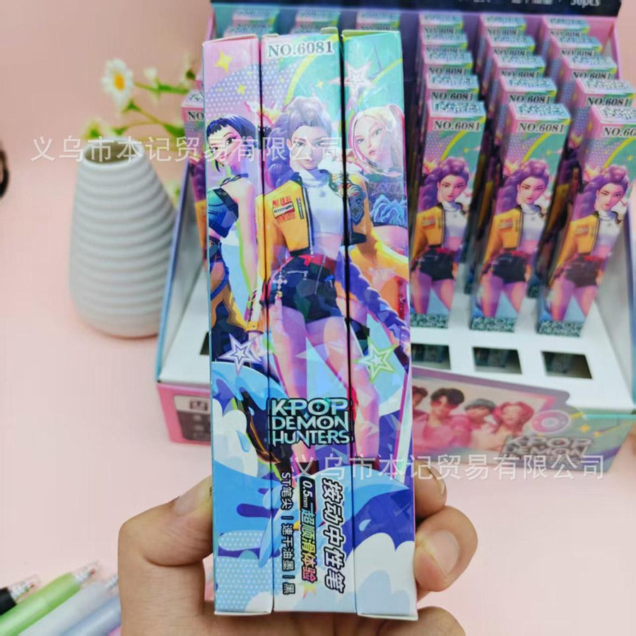6er Set Yiran Toy 1 KPop Dämonenjäger Mechanische Gelstifte Blind Box in Mehrfarbig - Bild 3