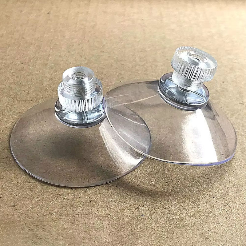 Transparente PVC-Vakuum-Saugnapfhalter aus Kunststoff mit Schrauben für Badezimmer, Küche und Büro, Durchmesser: 32 mm, 41 mm und 53 mm - Bild 2