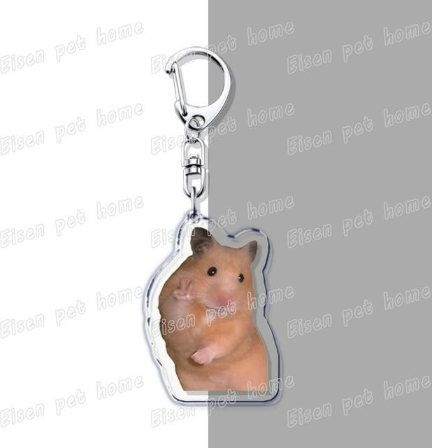 CHIC STUDIO Schlüsselanhänger Hamster, gray, Unisex - Bild 1