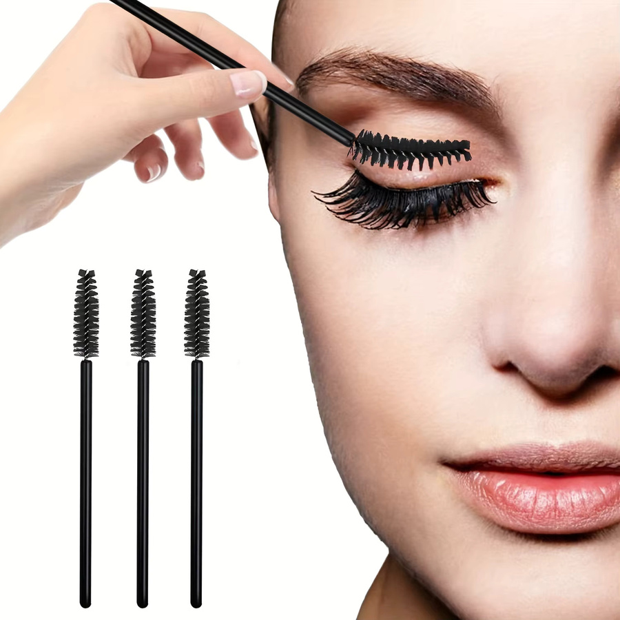 HUAZDS Wimpernbürsten, 100 Stück, Black, Unisex, latexfrei - Bild 3