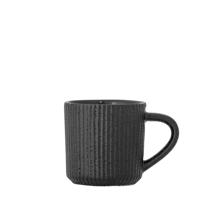 Bloomingville Espressotasse Neri aus Steingut in Schwarz, 75 ml - Bild 1