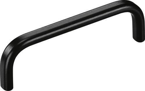 Rohde Universalgriff Bow aus Aluminium in Schwarz Matt, 6er Set, L x B x H: 10,8 x 1,2 x 4,0 cm - Bild 1