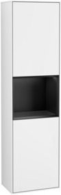 V&B Hochschrank Finion mit LED-Wandbeleuchtung, Weiß lackiert, B/T/H: 41,8 x 15,0 x 151,6 cm - Bild 1
