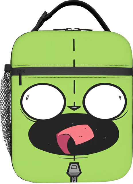 Fancy Style Studio Invaders Zims Gir Picknick Lunchbox mit thermischer Isolierung in Grün - Bild 1