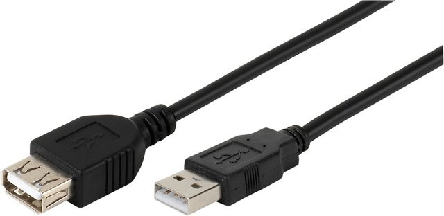 Vivanco USB 2.0 Verlängerungskabel USB-A in Schwarz, Länge: 0,75 m - Bild 1