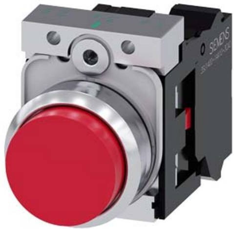 Siemens Drucktaster 3SU1150-0BB20-3CA0 in Rot aus Metall - Bild 1
