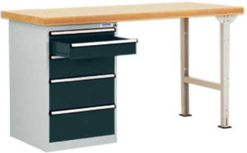 Manuflex Werkbanksystem WC5079.7016 in Anthrazit, B/T/H: 300 x 200 x 80 cm - Bild 1