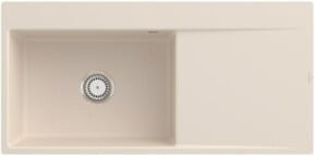 Villeroy & Boch Spüle Subway Style 60 Flat bündig Einbau links, Farbe Beige, CeramicPlus Keramik - Bild 1