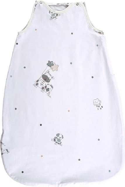Lorelli Baby-Sommerschlafsack Summer aus 100% Baumwolle in Weiß und Grau, B: 50 cm, L: 100 cm - Bild 1