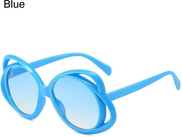 Dote Sonnenbrille, round, Damen, Vollrand, Kunststoff, blau - Bild 1