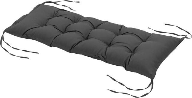 Outsunny Sitzkissen im Chesterfield-Stil aus Polyester und Schaumstoff, Dunkelgrau, B: 100 cm, T: 40 cm, H: 10 cm - Bild 1