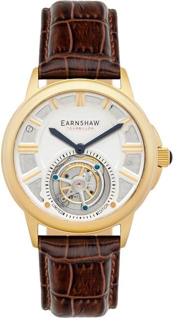 Thomas Earnshaw Disraeli Tourbillon Herrenuhr, Edelstahl, Handaufzug, 42 mm - Bild 1