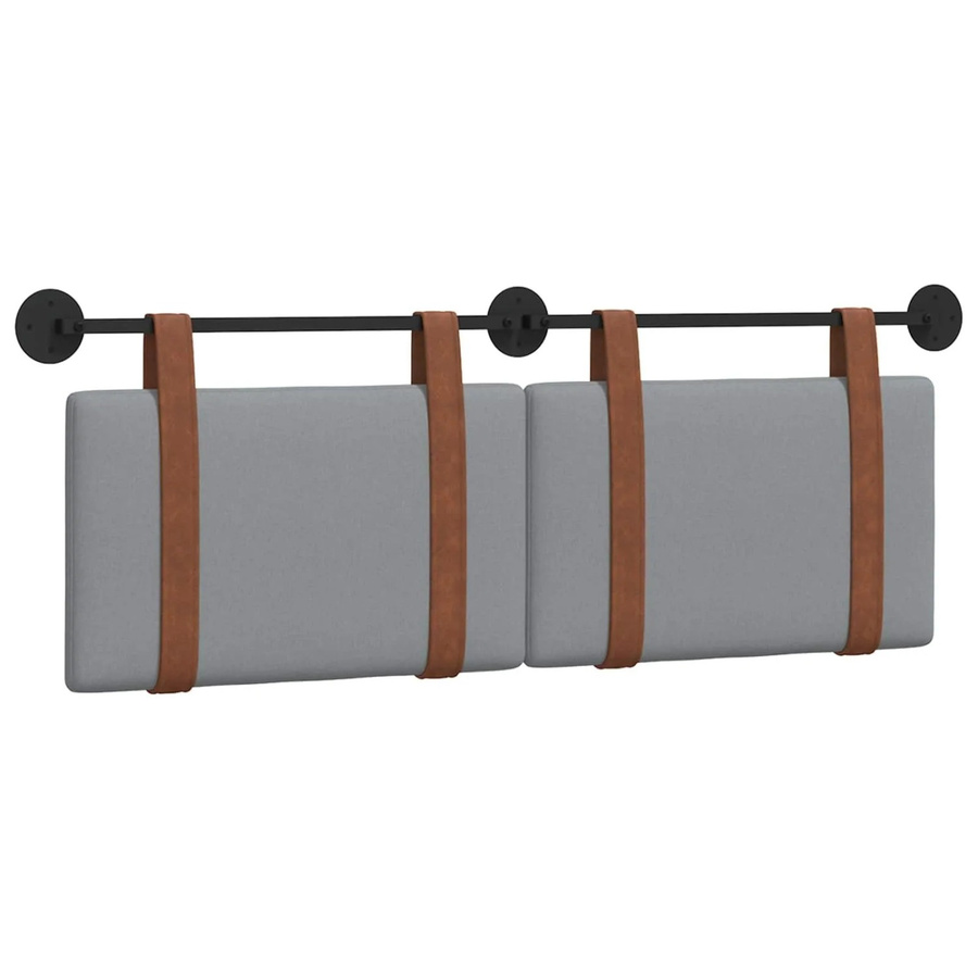 vidaXL Polsterpaneel Wandmontage Hellgrau B/H/T: 150 x 55 x 5 cm - Bild 2
