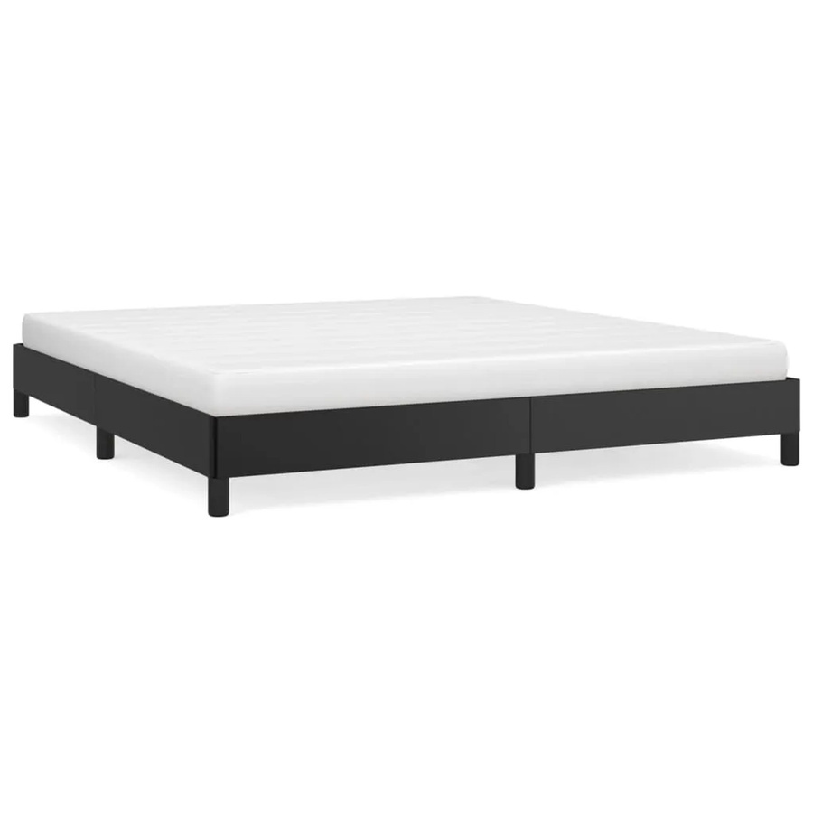vidaXL Bettgestell gepolstert in Schwarz aus Kunstleder B/T/H: 160 x 200 cm - Bild 2