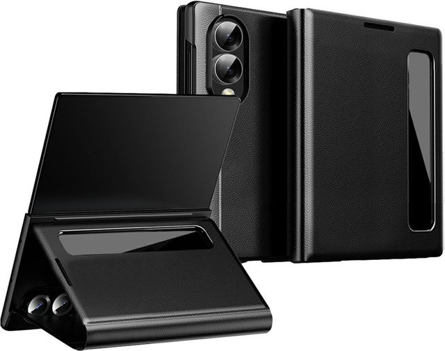 Samsung Smart View Handyhülle mit Fenster und Wake Up Funktion für Galaxy Z Fold8 5G in Schwarz - Bild 1