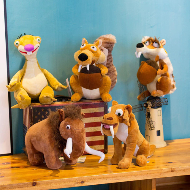 Disney Ice Age Plüschtiere, Mammut und Säbelzahntiger, Tiere - Bild 1