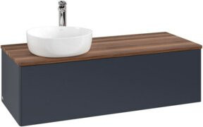 V&B Waschtischunterschrank Antao ohne Frontstruktur in Blau lackiert, B/T/H: 120 x 50 x 50 cm - Bild 1