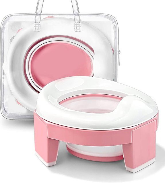 Two Dads 3 in 1 Baby Toilettensitz faltbares Reise-Töpfchen mit Tasche für Jungen und Mädchen, Blau - Bild 1