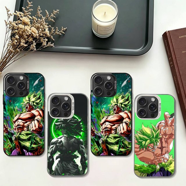 Dragon Ball Broly Stoßfeste Handyhülle in Silber für iPhone 11 bis iPhone 17 Pro Max - Bild 1