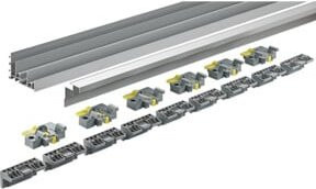 Hettich Laufprofil silber 4000 mm - Bild 1