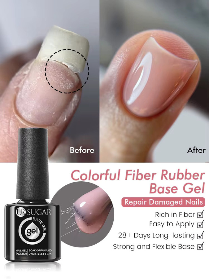 UR SUGAR Jelly White Nail Gel, 7 ml, Glänzend - Bild 5