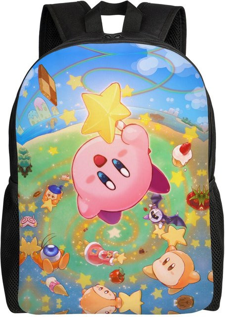 Bandai Kirby Rucksack für Damen und Herren mit Platz für 15 Zoll Laptop in Multicolour - Bild 1