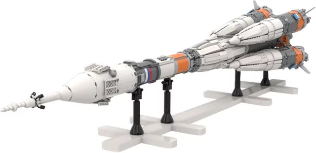 Gobricks Aerospace Series MOC Space Sojus-FG Launch Vehicle Rocket, Modellbaustein - Bild 1