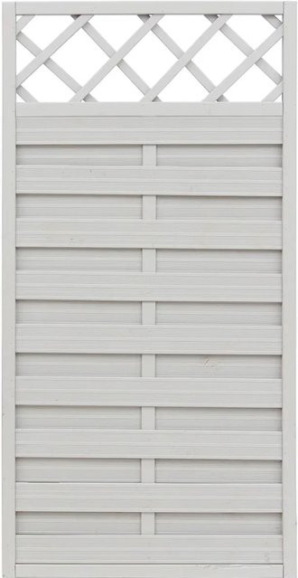 Sichtschutzzaun Country aus Holz von Andrewex in Grau, glasiert, Höhe: 180 cm, Breite: 90 cm - Bild 1