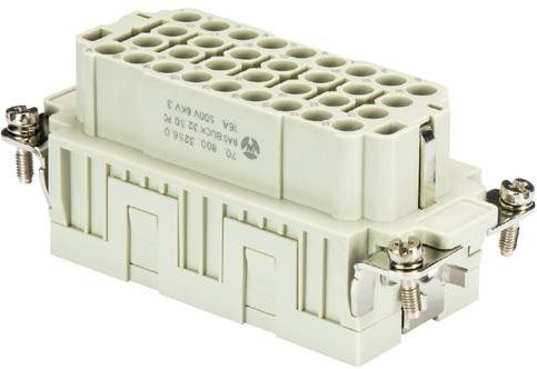 Wieland Electric Buchseneinsatz 70.800.3256.0 mit 32 Polen in Weiß, 5 Stück - Bild 1