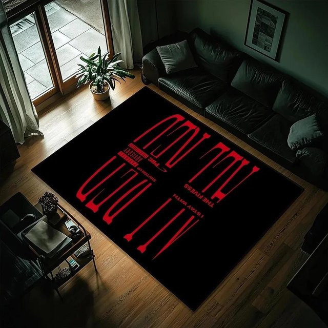 Playboi Carti I Am Music Fußmatte, rutschfest und waschbar, Schwarz, B/T: 80 x 50 cm - Bild 1