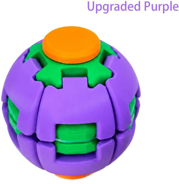 PRELEXT Gyro-Ball Dekompression Spielzeug, Burger Drehender Ball, violett - Bild 1