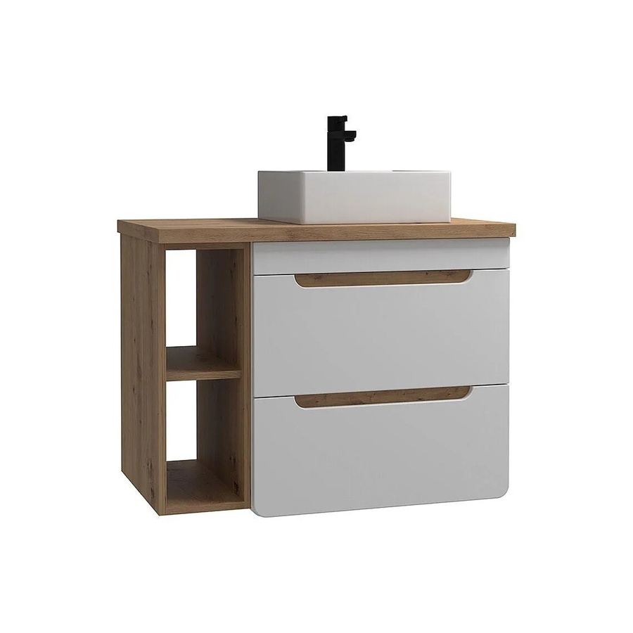 Vente-unique Einzelwaschtisch Aruba in Weiß, Breite: 80 cm - Bild 2