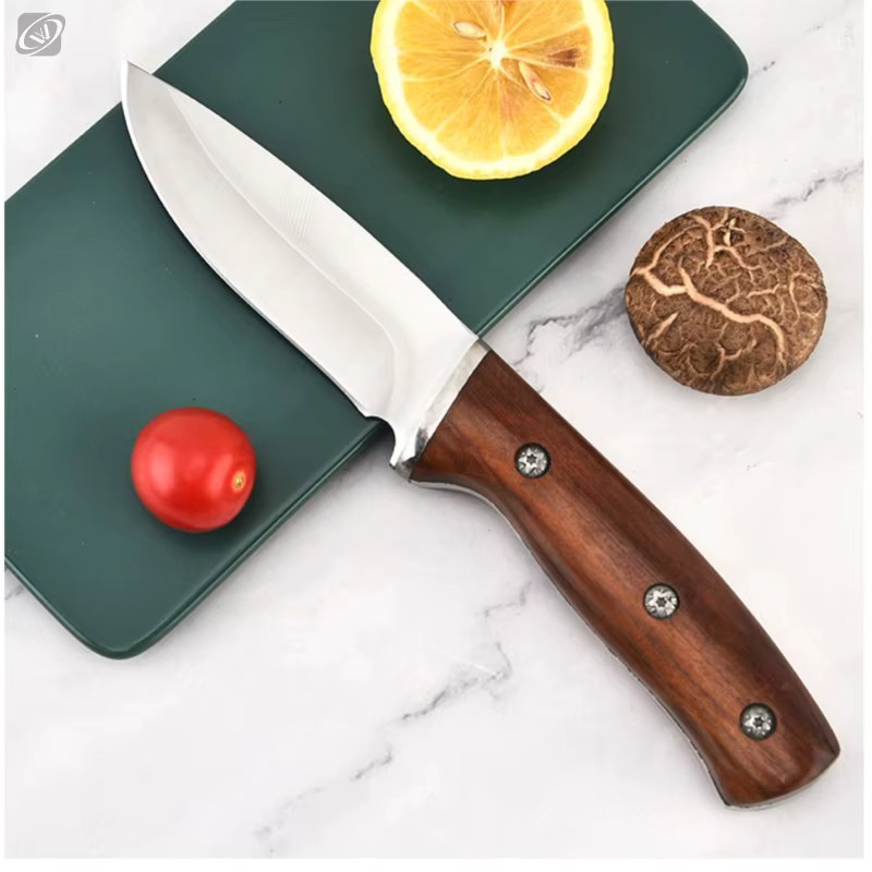 Handgefertigtes Ausbeinmesser aus geschmiedetem Edelstahl von ALLWIN HOUSEWARE W in Silber und Rot mit Holzgriff - Bild 4