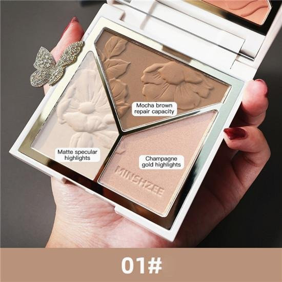 Beauty Every Day Highlighter Puder Palette, 01, Schimmernd, Unisex - Bild 1
